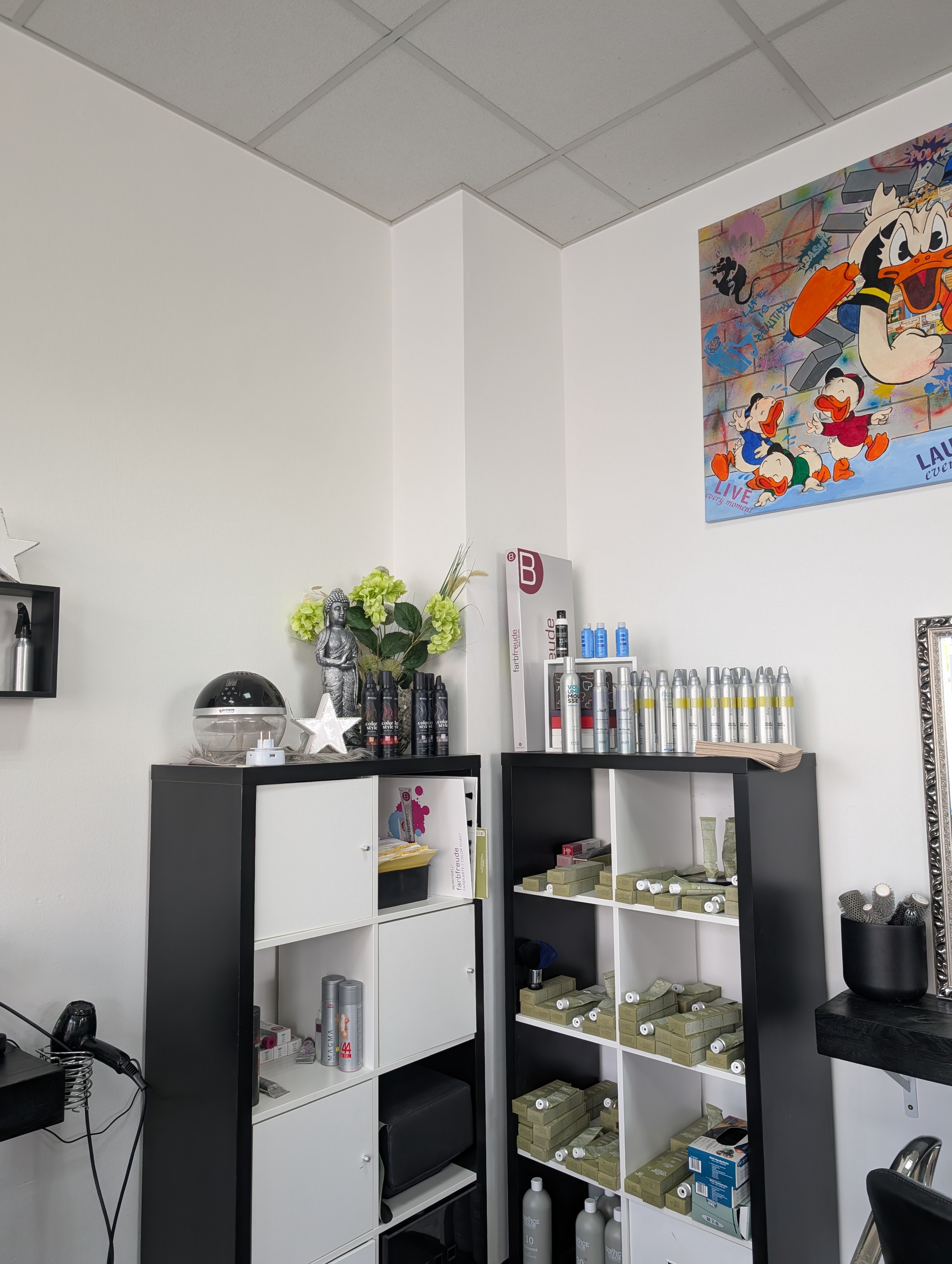 Arbeitsmaterial im Friseursalon