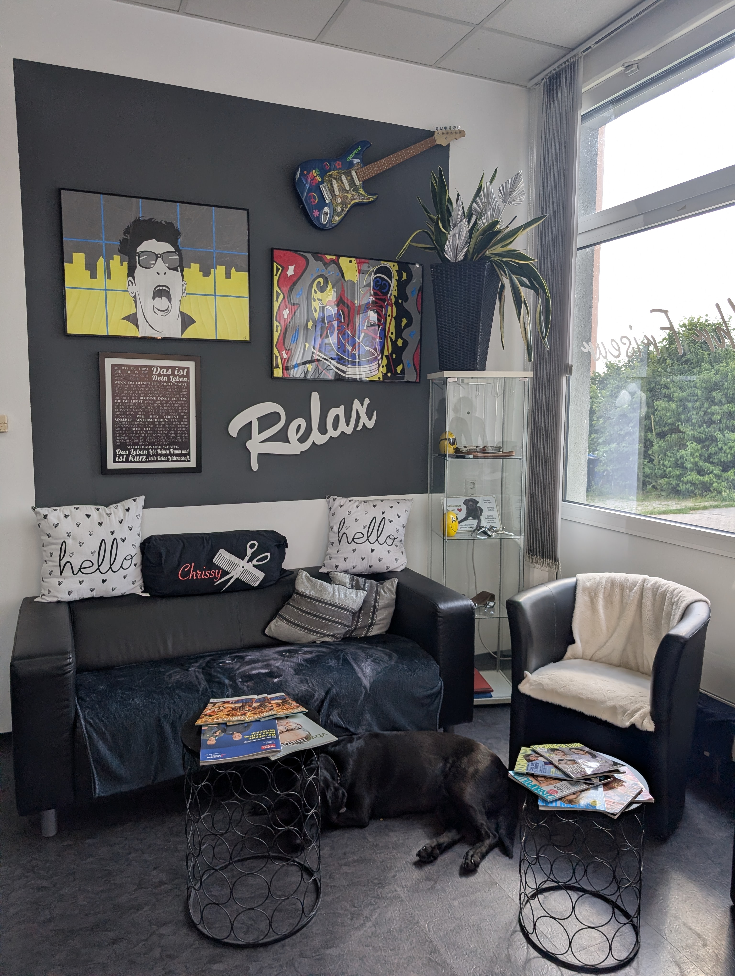 Wartebereich im Salon
