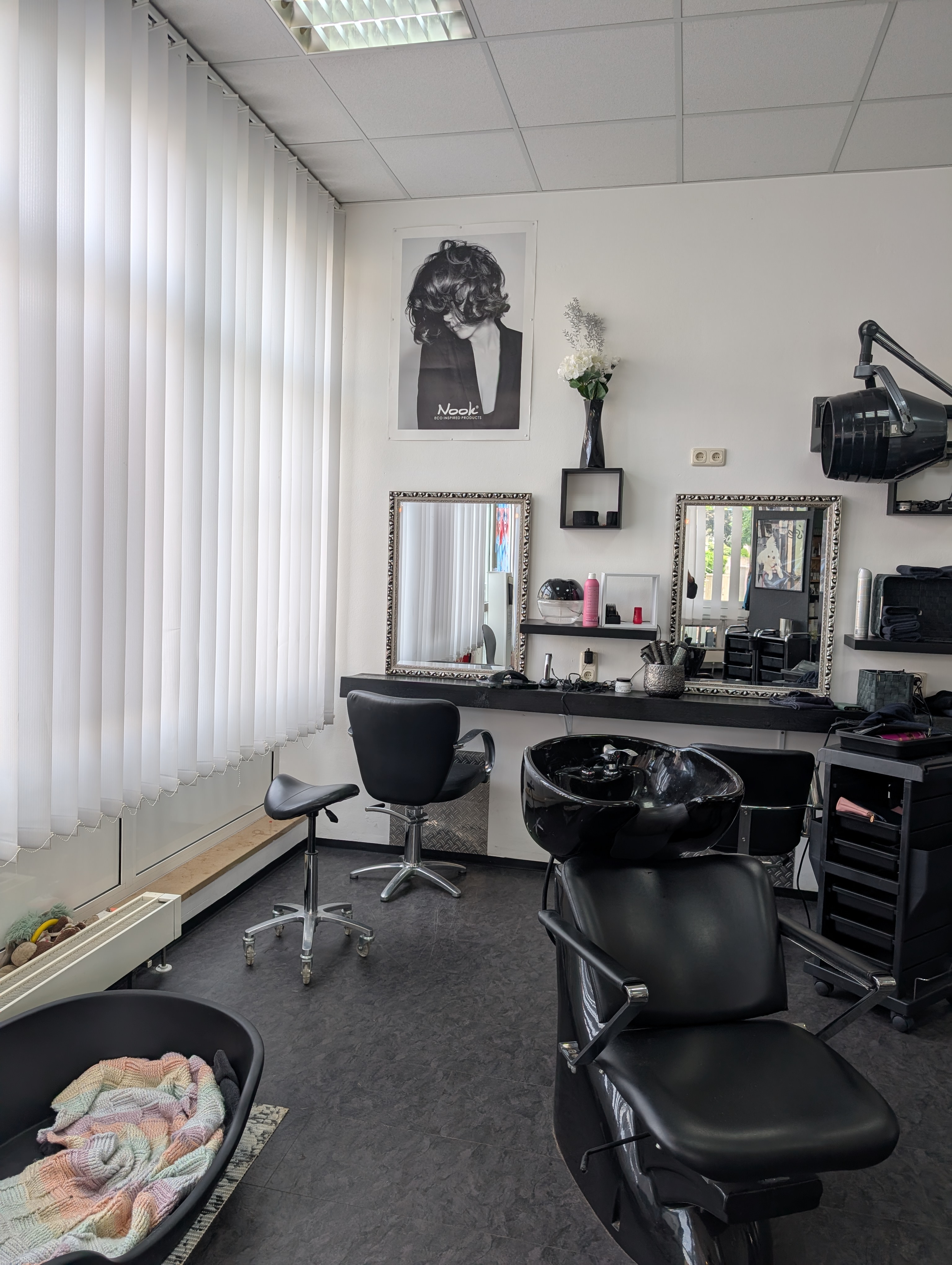 Arbeitsbereich im Salon